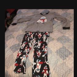 Used Big Boys Carters Pajamas Size 14