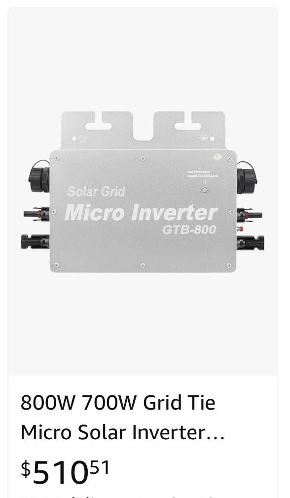 800W 700W Grid Tie Micro Solar Inverter 230VAC Micro Inverter MPPT Operating 20-50V(Silver 800W)