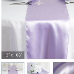 Lavender Silk Table Runners