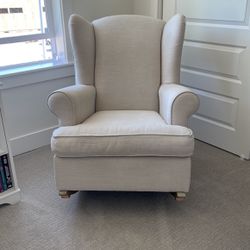 Pottery barn Winged Back Rocking Chair