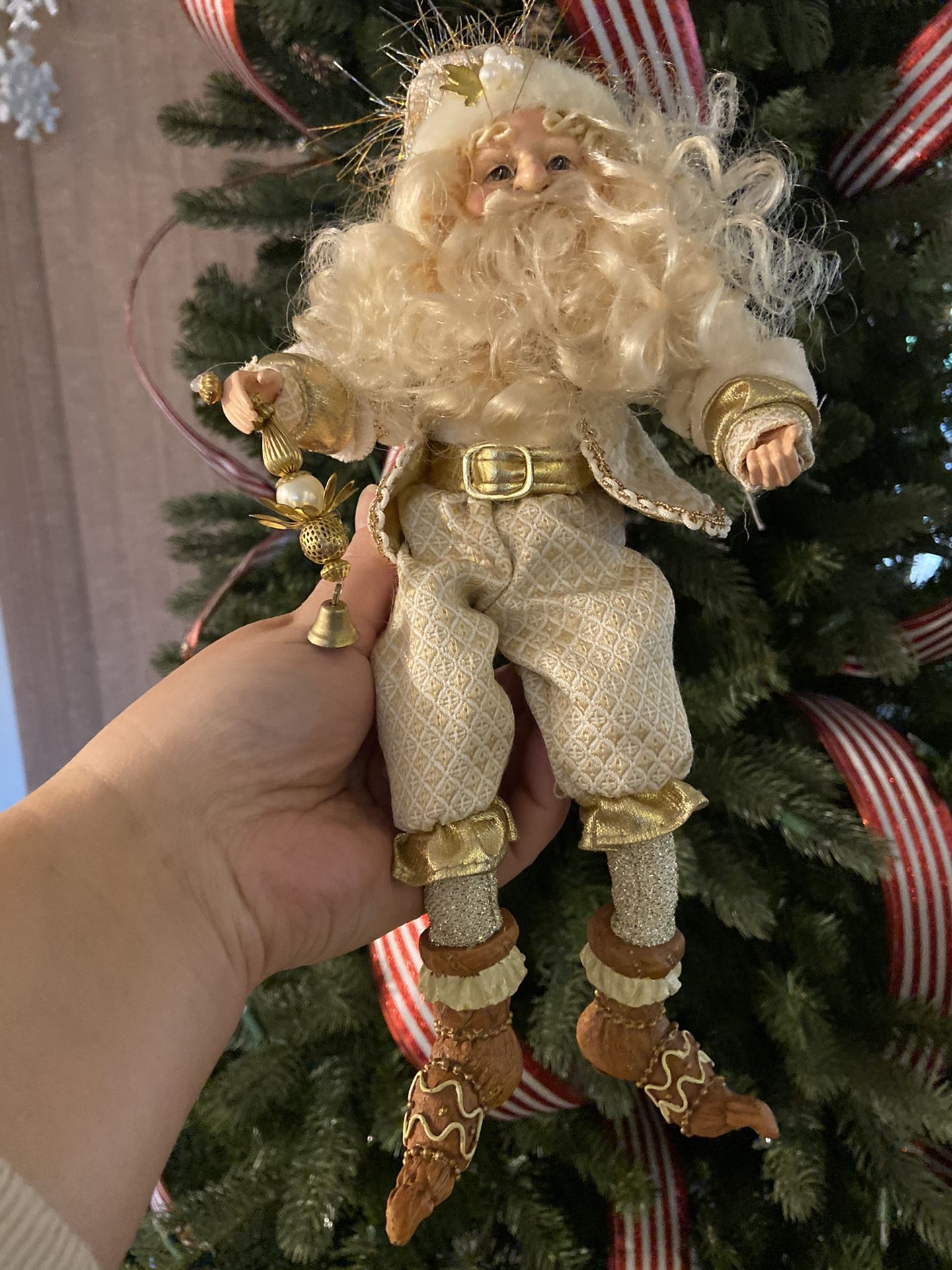 Pending pickup!!! Vintage Mark Roberts Christmas Fairy Elf Santa Kris Kringle