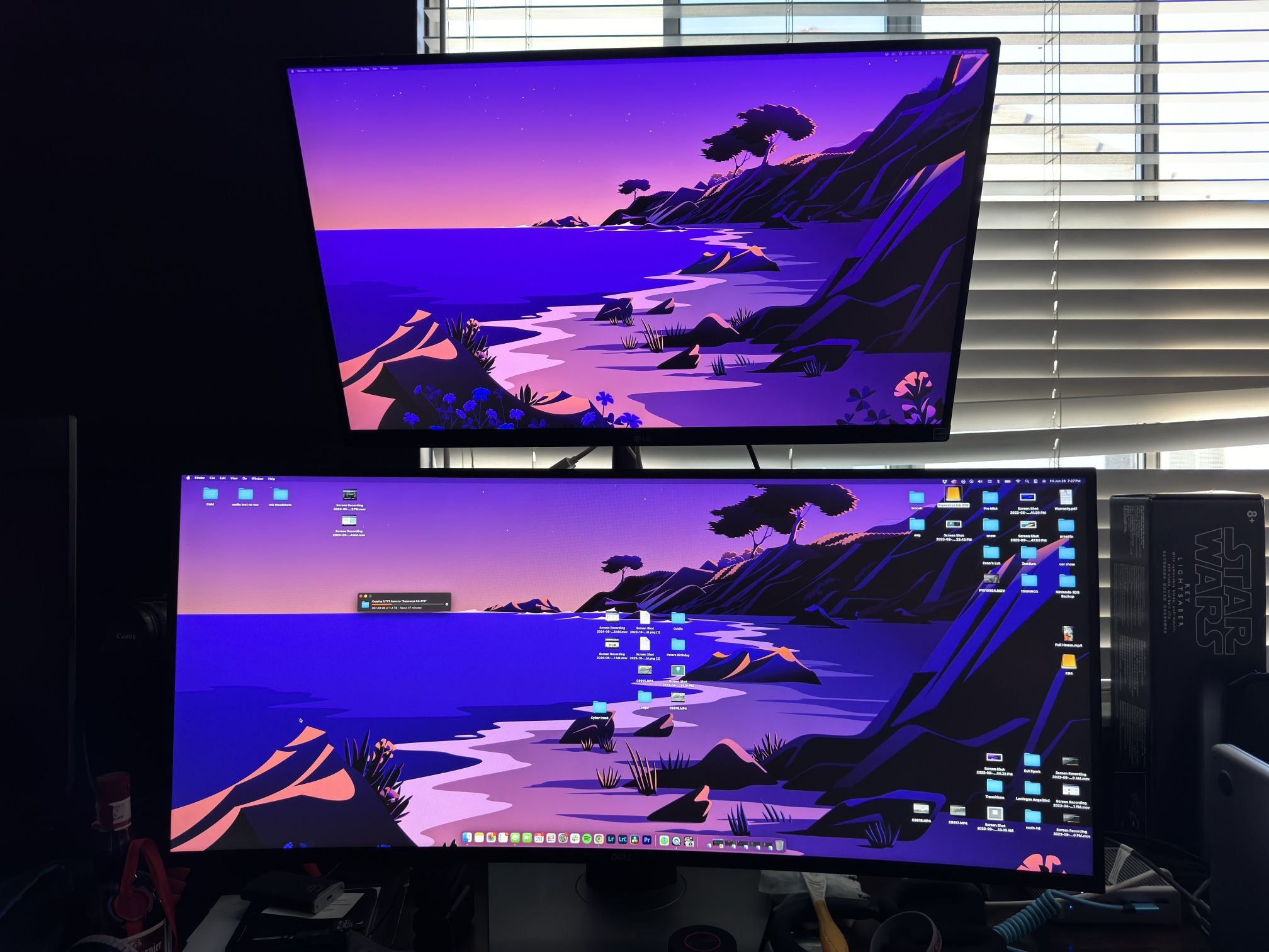 LG 27 4k And DELL U3818DW