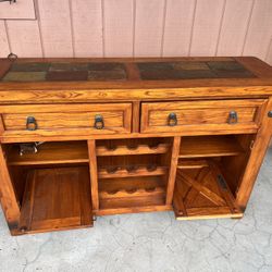 Dresser Chest Cabinet Wine Rack