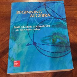 Beginning ALGEBRA BOOK.