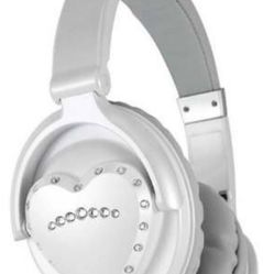 Vestax Heart Shaped White High Quality Dj Headphones 