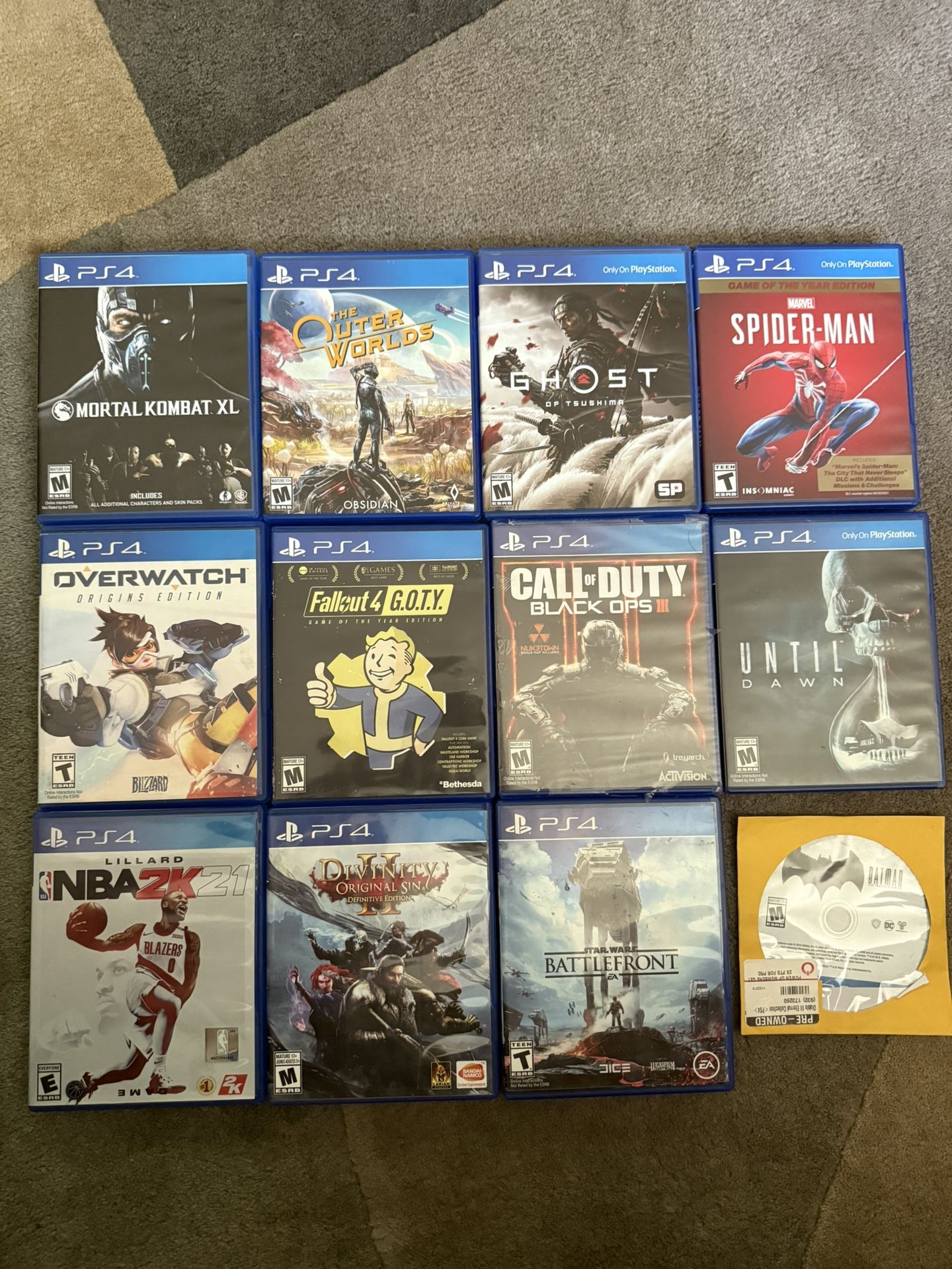PS4 Game Lot