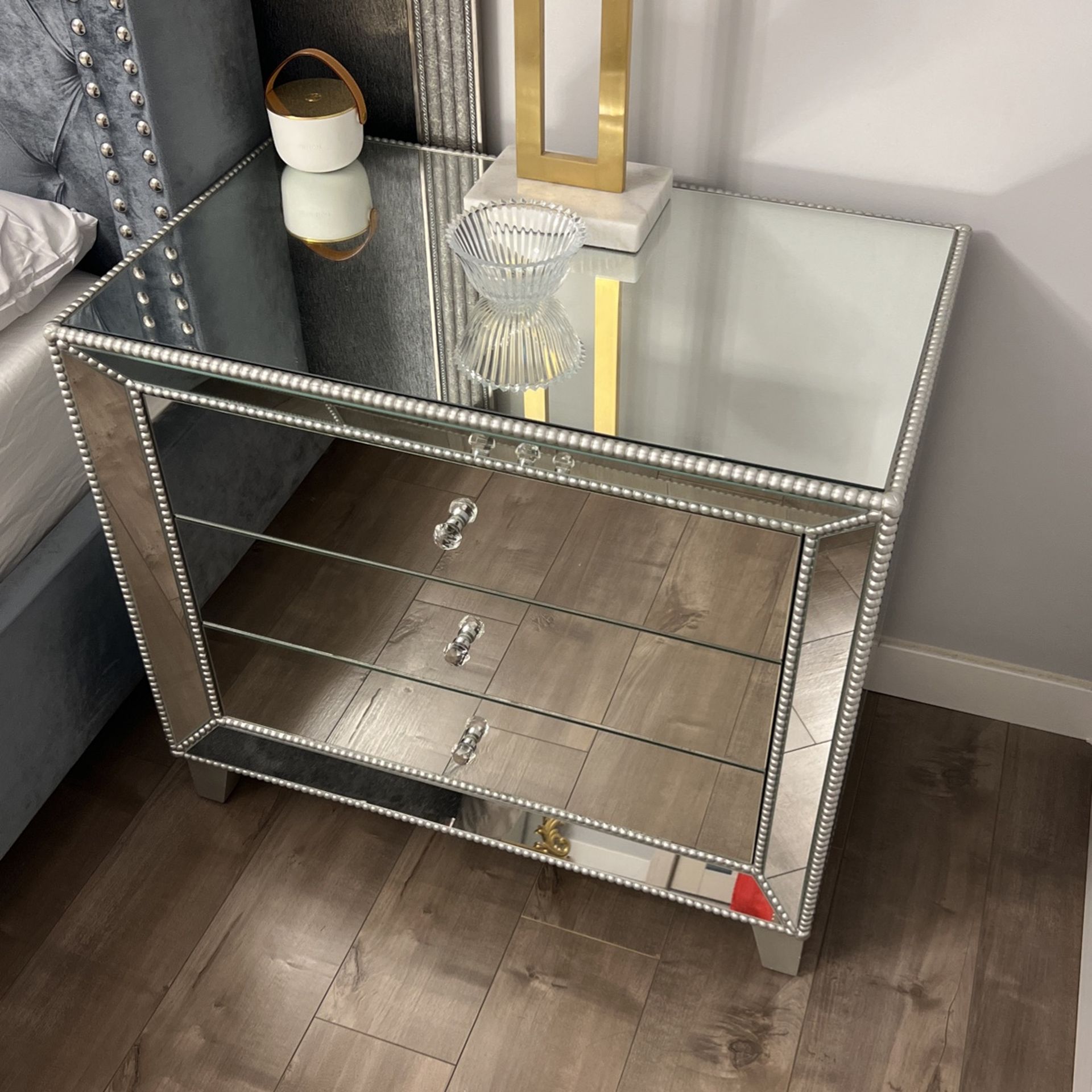 Z Gallerie Mirrored Nightstands