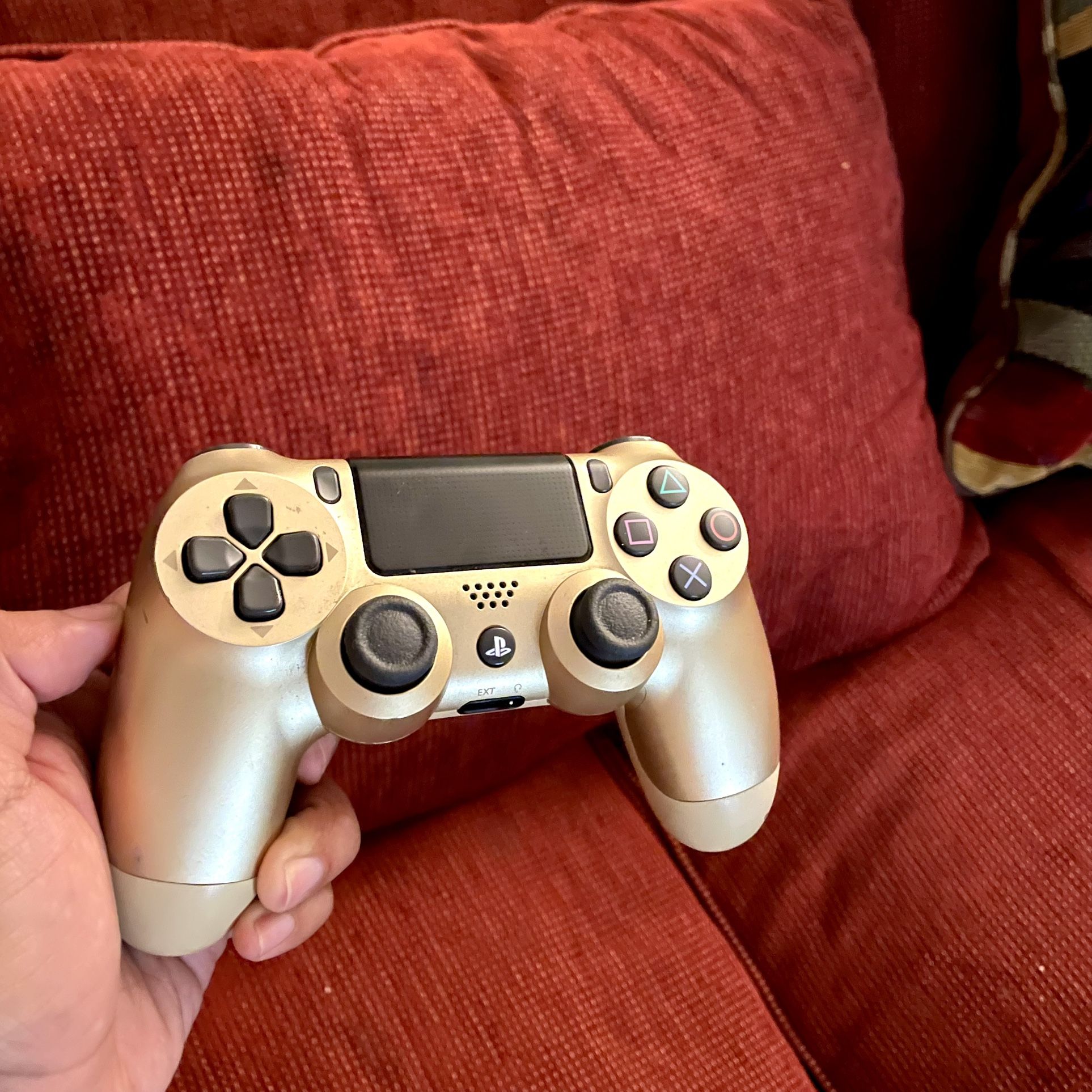 Bronze Gold Authentic PS4 Controller 