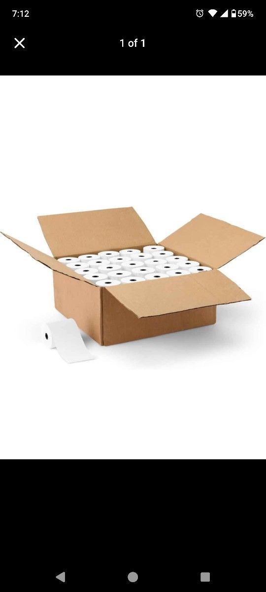 Thermal Paper Receipt Rolls, 3 1/8" x 230', rolls store pos printer paper , price +tax $16 for 10
