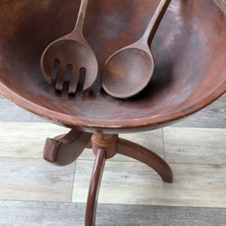 Large Salad Bowl And Stand