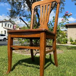 Antique Oak Side Chair
