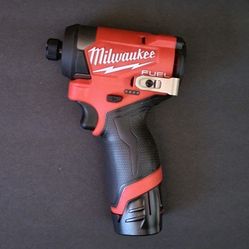 M12 FUEL 12V Lithium-Ion Brushless Cordless 1/4 in. Hex Impact Driver (with battery $134 or best offer