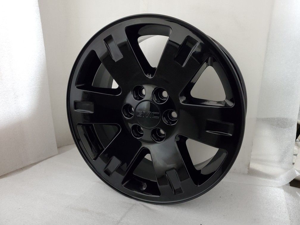 GMC Stock 20" Yukon Sierra Wheels Black Rims