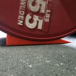 Wedge For Removing Bumper Plates for Barbells