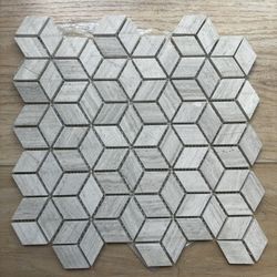 3D rhombus marble mosaic tile cl121