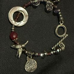 Sterling Silver Bracelet Beaded