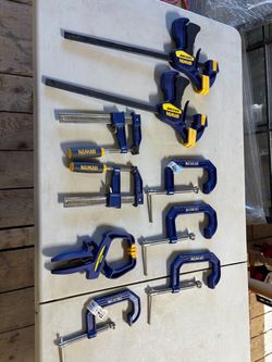 Irwin clamp lot. $50/all