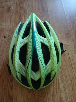 Cycling Helmet Yellow Green Vented