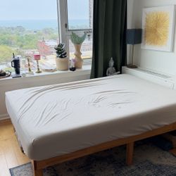 Full Size Bed + Memory Foam Mattress (together)