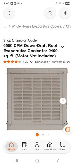 Side draft cooler asking 450 valued at over $850