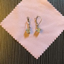 Sterling Silver CZ Earrings 