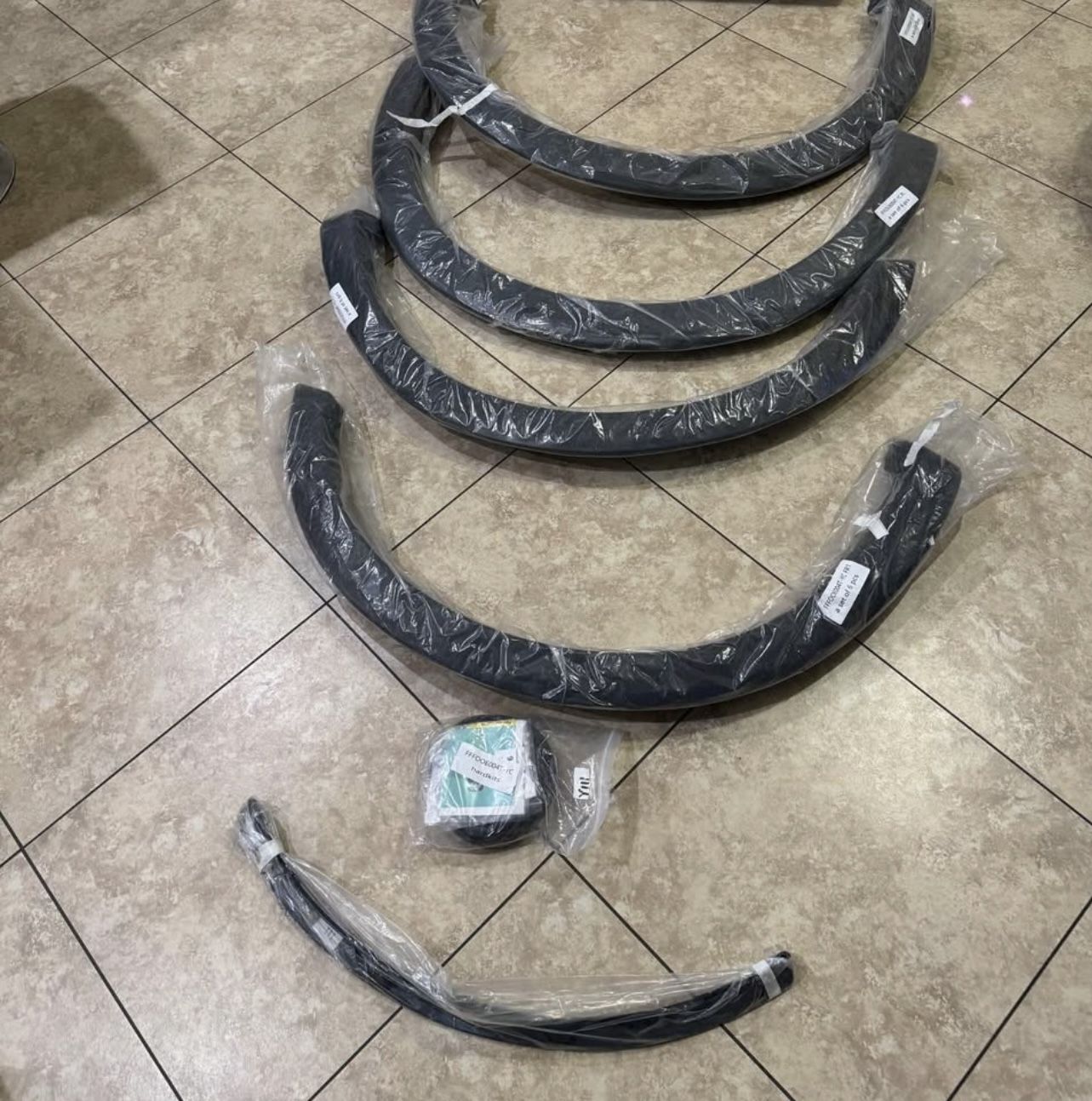 OE Factory Style Fender Flares w/Hardware Kit Compatible with 2021-2024 Ford F-150 (Excludes Lightning Model, NOT Fit Running Boards Models),