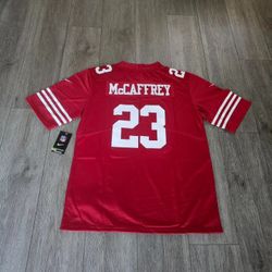49ers McCaffrey Red Jerseys $50ea Firm S M L Xl 2x 3x 