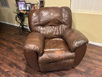 Leather Rocking Recliner