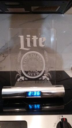 Miller lite vintage clock