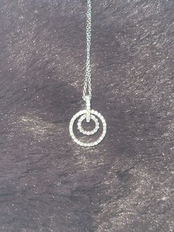 Since& White Sapphire necklace