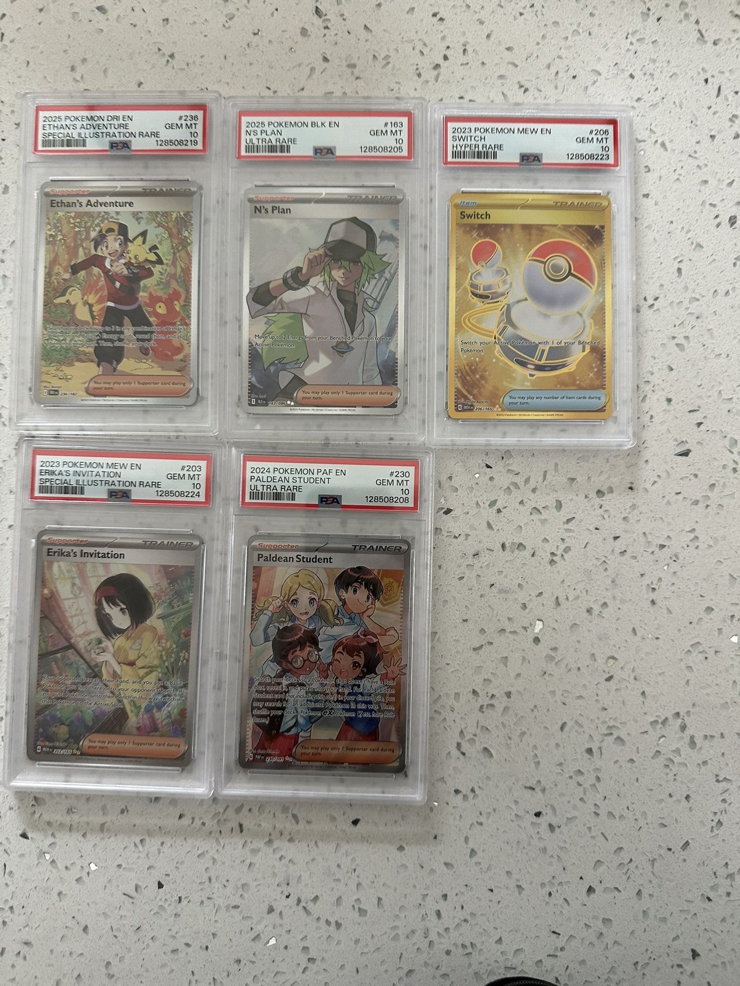 $500 Pokemon TCG Ethan’s Adventure/N’s Plan/switch/Erika’s Invitation/Paldean Students