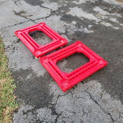 Bimbo Bakeries Open Deck Swivel Heavy Duty Dolly 22 in. X 29 in. - Red
