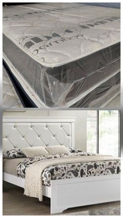 ⚡️RED TAG SALE!⚡️Brand new queen size bedframe and mattress set
