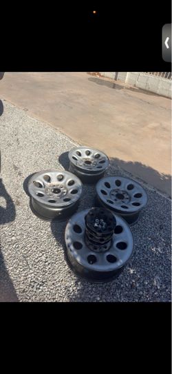 Set of 4 Steel Wheels Rims Chevrolet Silverado 17x9rines para Chevrolet Silverado   17x9  piezas para carro parts for car