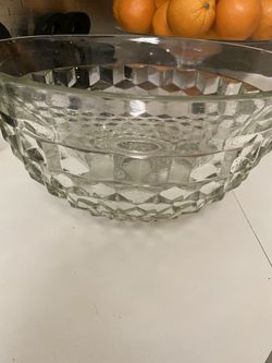 Large glass bowl