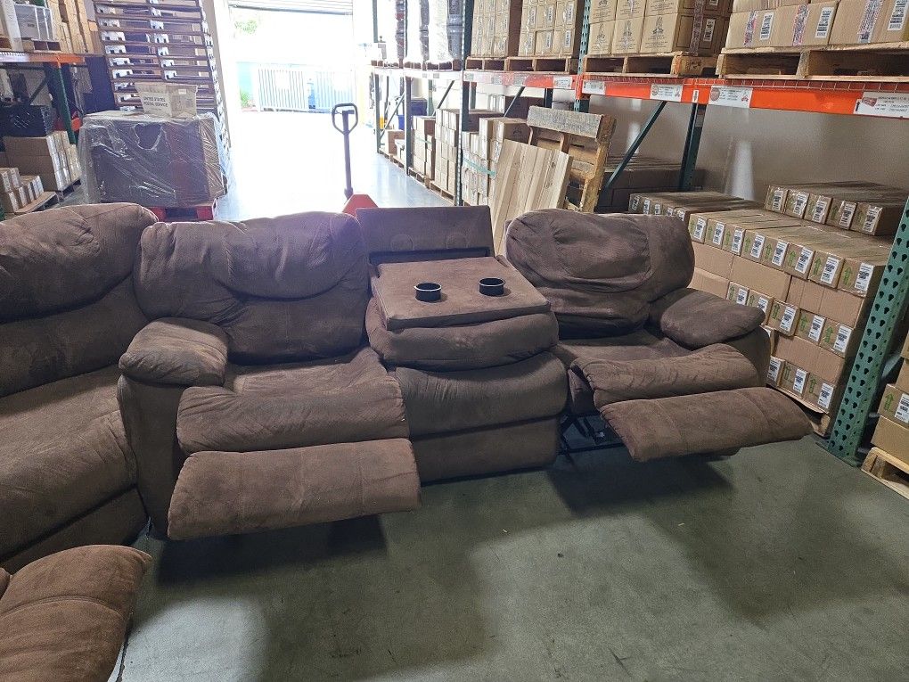 Corner Sofa 4 Recliners Home & Garden