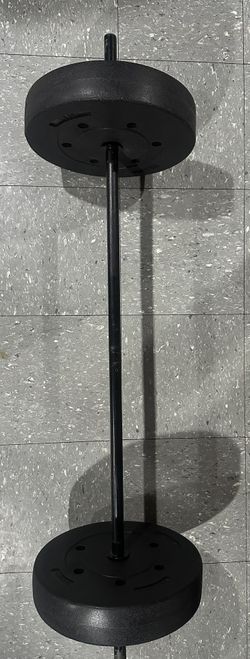 Weightlifting Rack, Lifting Bar, 2-25 Lbs Weights, 2-10 Lbs Weights, 2-5 Lbs Weights