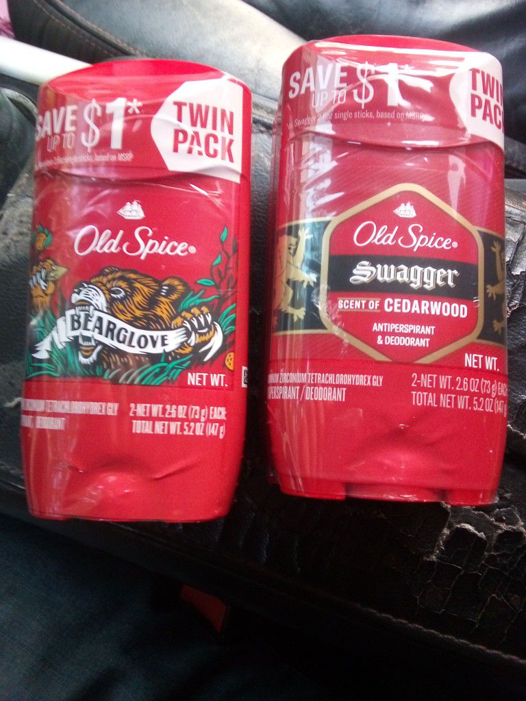 Old Spice Deodorant X2 Bearglove X2 Swagger $15 