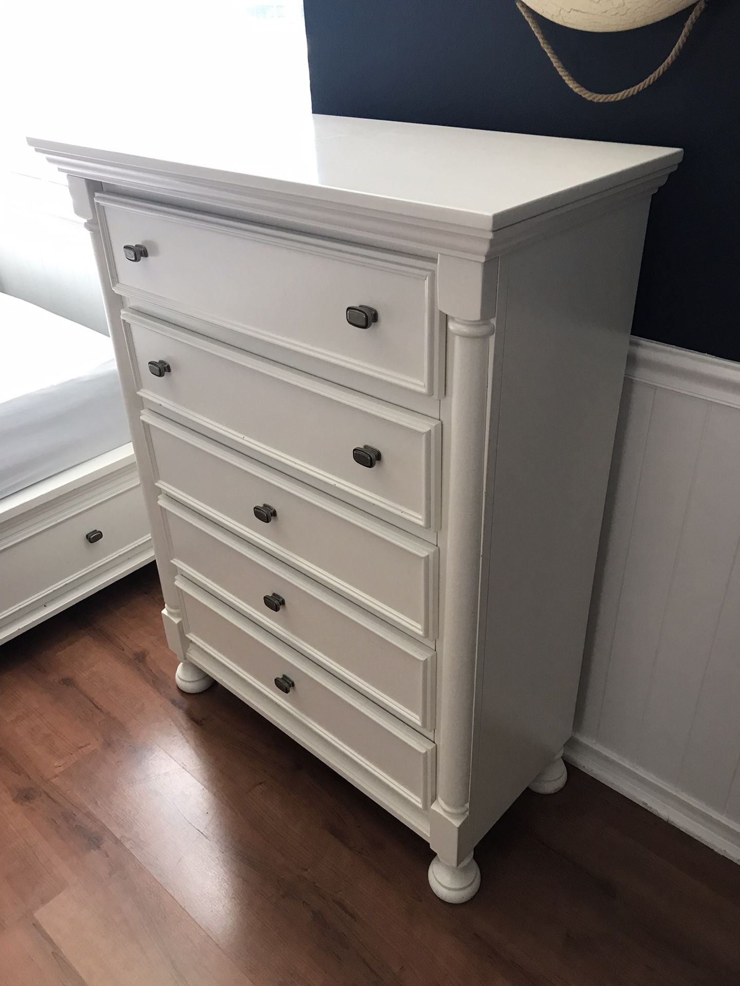 5-Drawer White Children’s Dresser 