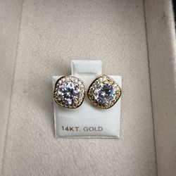 Gold Stud Earrings