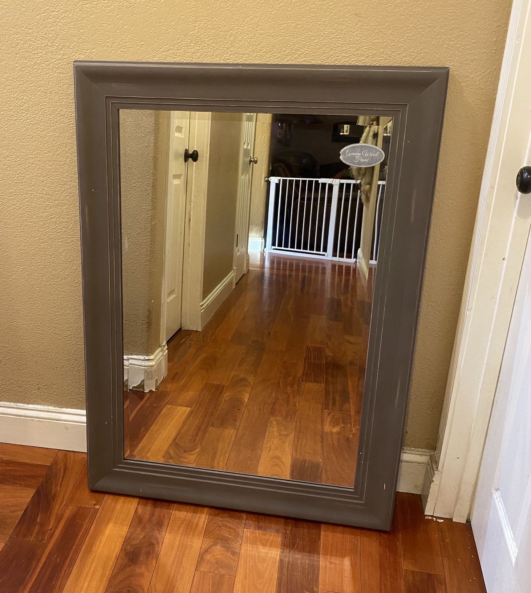 Large, beautiful real word frame mirror 43.5”X31”