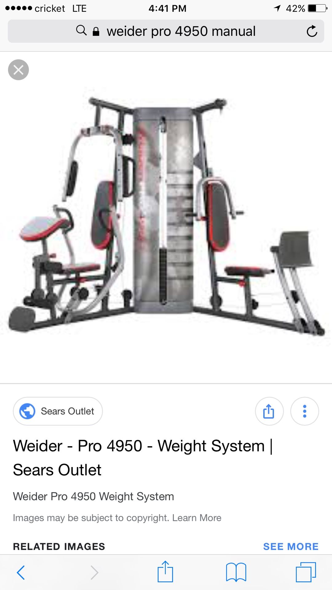 Sears Weider Pro