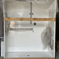 ((New)) 1-pice 36”x60” Handicap Shower  