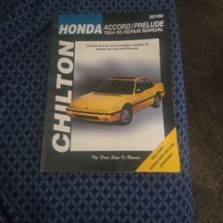 CHILTON Honda Accord/Prelude 1984-95