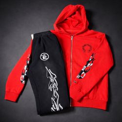 Chrome X Hellstar Hoodie Set 