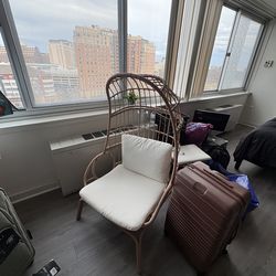 Egg chair and footstool with delivery