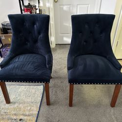 Blue Velvet Chair