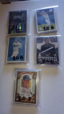 Lot of 100 DEREK JETER NEW YORK YANKEES BASEBALL CARDS