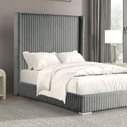 Bed Frame Chenille Fabric
