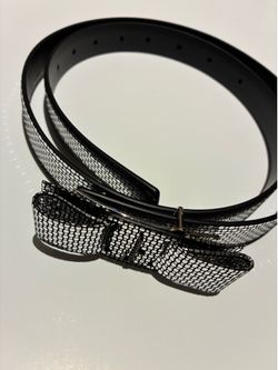 Ferragamo women’s leather metallic belt